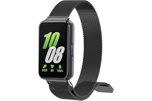 Osinaga Kompatybilny z Galaxy Fit 3, stal nierdzewna magnetyczna metalowa bransoletka zastępcza kobiety mężczyźni pasek do Galaxy Fit 3