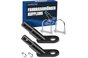 COICER Raccord de Remorque à Vélo, Adaptateur Remorqu à Chien pour Vélo avec Goupille de Sécurité, pour Enfants à Vélo