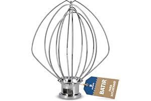 B Bluparts Batidora compatible/reemplazo para la batidora Kitchenaid de acero inoxidable