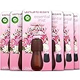 Air Wick Essential Mist Refills, Peony and Jasmine, Pack 6 x 20 ml, Natural Essential Oils, Last up to 270 days, Air freshener