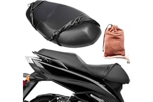 Norhogo Wodoodporny pokrowiec na siodełko motocyklowe, pokrowiec na siodełko do skutera, pokrowiec na siodełko motocyklowe odporne na zarysowania z ochroną przed słońcem i deszczem, uniwersalny