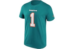 Fanatics - Camiseta NFL Miami Dolphins Tagovailoa Name & Number Graphic – Turquesa Color Turquesa