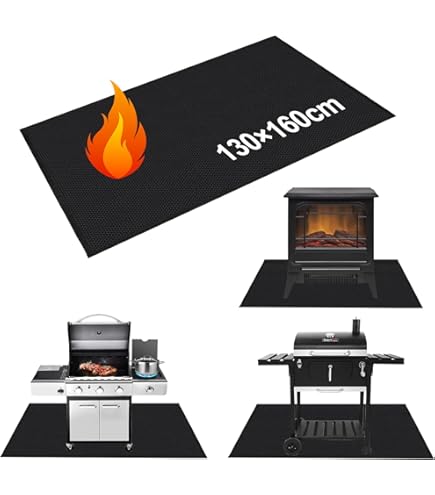 Valiant Hittebestendige BBQ en vuurplaats beschermende grondmat (68cm x 68cm
