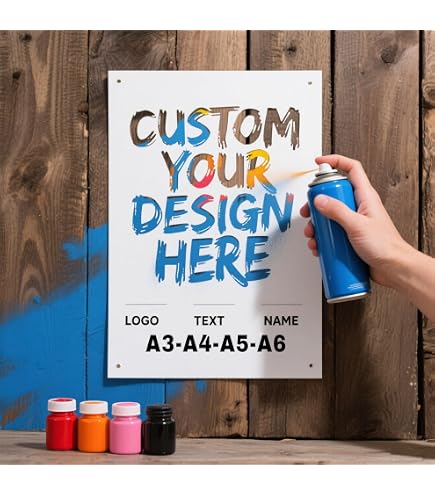 Pochoir Personnalisé Réutilisable Pour Peinture - Logo, Texte, Motifs Sur Murs, Meubles, Tissu - Film Polyester/PVC