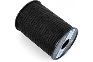 AiQInu Paracord 4 mm, 30 m Paracord 550 nylonrep fallskärmshoppning, 9 trådar, 250 kg nylonrep, last, hållbart snöre för vandring, camping, klättring och gör-det-själv, armégrön