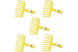 GebEarth - Râteau pour la récolte des olives, peigne à 9 dents pour la récolte des olives avec un trou pour le manche du râteau【 5 pièces 】