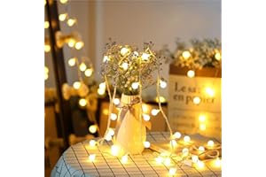 Zorela Globe Fairy Lights, 15M/49ft 100 LED Fairy String Lights with Remote - USB or Battery Powered - 8 Modes - Outdoor Indoor Globe String Lights for Christmas, Bedroom, Garden, Balcony