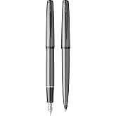 Scrikss 78MG Dolmakalem - T&uuml;kenmez Kalem İkili Set Mat Gri