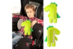 Alaoo Poduszka na pas samochodowy dla dzieci, poduszka na pas samochodowy dla dzieci, poduszka do spania, poduszka pod kark, pas bezpieczeństwa, poduszka na siedzenie samochodowe, poduszka pod głowę