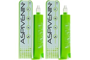 PARAVOSTRA | Aspivenin | Pompe à venin | Aspire de façon indolore tous les venins | Soulage la douleur occasionnée par les piqûres ou les morsures d'animaux venimeux | Fabriqué en France | Lot de 2x1