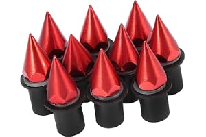 A ABSOPRO 5 mm Motorcykel kåpa bultar vindruta bultar skruvar muttrar (set med 10)