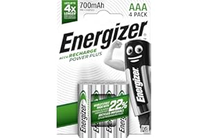 Energizer Power Plus NH12 700 BP4 Pre-Ch Akumulatory, Srebrny, 4 Sztuki