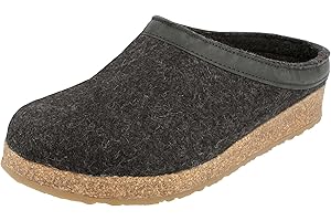 HAFLINGER Damen Pantoffel Hausschuh Grizzly Torben Wollfilz 713001
