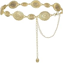 Buy FIORETTO Metal Waist Chain Link Belt for Women Western Cowgirl