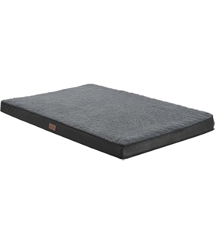 CAZO Design For Pets Oslo Hundebett XL 120x90 Cm – Braunes Kunstlederbett, Abnehmbarer Bezug