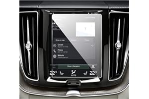 YEE PIN 2018-2022 Vovlo XC40 / XC60 / S60 / V60 SPA Protecteur d'écran de navigation de 8,7 pouces, film de protection du verre, 9H anti-rayures, sans bulle d'air, transparente, imperméable