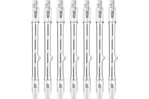 Jaenmsa r7s Halogen Light Bulbs, 7 Packs r7s Bulb 118mm Dimmable 230V 230w Halogen Bulbs, Tungsten Linear Light Bulb, 2000lm 2700K Warm White Floodlight Bulb, J118 Security Light Bulb(230w)