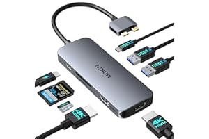 ‎MOKIN Docking Station für MacBook Pro/Air, MacBook Docking Station USB C Dual Monitor, 8 in 2 USB C Adapter für Mac Dongle MacBook Hub mit 2 HDMI, USB 3.0 A&C, SD/TF und 100W PD