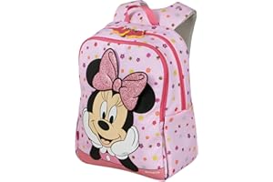 Samsonite Daydream Disney - Zaino Bambini Minnie Mouse, 36 cm, 15 L - Ergonomico con Spallacci Imbottiti e Pannello Posteriore - Dettagli Riflettenti - 2 Portabottiglie - Minnie Flower Power