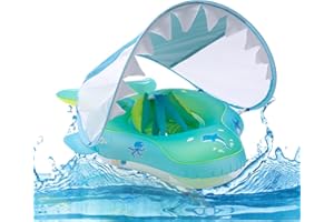 YIHELU flotadores para Bebes, Anillo de Natación con Asiento Ajustable para Bebés Inflable Flotador de Natación Nadar Anillo Aprende a Nadar