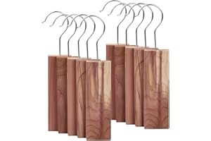 Duronge Antipolillas para Ropa y Armario de Cedro Natural - Kit de Bloques Colgantes con Fragancia Aromática, Protección contra Insectos y Absorción de Humedad