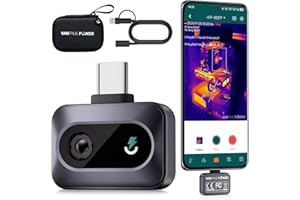 VANTRUE POWER Cámara Térmica Profesional para Android, 512x384 TISR Alta Resolución Cámara Termográfica Infrarroja, Rango de medición de la temperatura -20℃ a 550℃
