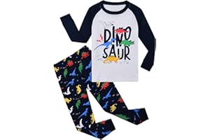 Garsumiss - Set Pigiama dinosaurio per Bambino, Taglia 1 Anno - 9 Anni