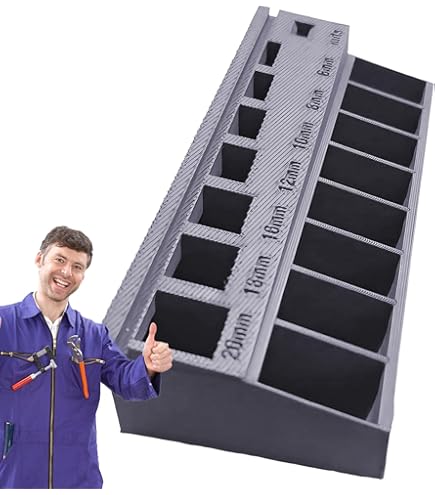 thumbnail image 2 of M3 Bolt Sorter, Bolt/Screw Length Sorter Tray With 7 Measuring Slots, 3D Printed M3 Screw Sort Tray For Precision Organization 2 of 10