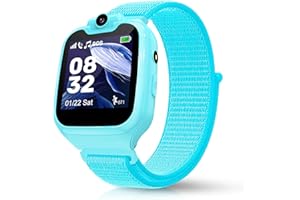 ELEJAFE Montre Connectée Enfant Fille & Garçon,Montre Telephone Enfant avec SOS 16 Jeux Pédomètre Calories, Smartwatch Enfant avec Cadeau 3-12 Ans(avec SD Card)