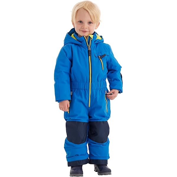 Killtec firstinstinct by killtec kinderen Skioverall/sneeuwpak met capuchon, waterdicht FISW 31 MNS ONPC, steel mint, 110, 39908-000
