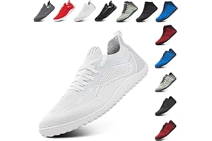 Hitmars Barefoot Shoes Mens Womens Wide Barefoot Trainers Walking Shoes Minimalist Trail Running Shoes Zero Drop Sneakers Lightweight Breathable Fitness Casual Black UK 3.5-12