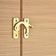 Sardar DL-05 Brass Flip Latch| Double Door Lock Hardware|Safety Door Latch Lock| Heavy duty Door Stopper (Gold)