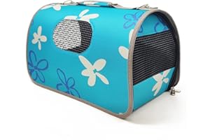 BPS BUENA PET SHOP BPS torba transportowa z materiału dla psów, kotów, zwierząt domowych, 2 rozmiary do wyboru, niebieski, zielony, czerwony, czarny, L 44 x B 25 x H 25 cm, Nowoczesny