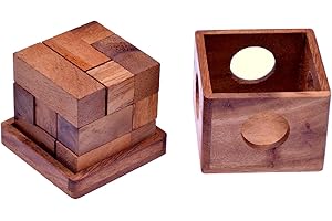 LOGOPLAY Soma kostka rozm. M - puzzle 3D - gra edukacyjna - gra myślenia - gra logiczna - gra w cierpliwość - gra logiczna w drewnianym pudełku