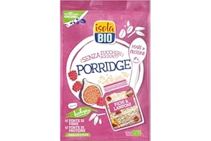 ISOLA BIO PORRIDGE DE AVENA FICHI LAMPONI Y UVETTA BIO 375 GR