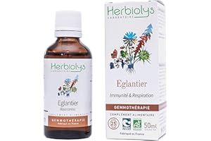 HERBIOLYS Bourgeons d'Eglantier Bio - 50 ml | Format Liquide | Vegan | Fabriqué en France