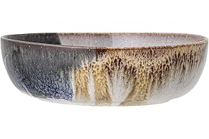 Bloomingville Jules Serving Bowl Natural Grey Brown Blue Ceramic