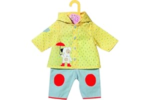 Dolly Moda Outfit mit Latzhose und Regenjacke für 39-46 cm große Puppen, 870525 Zapf Creation