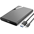 ORICO 2521C3 Case HDD 2.5 SATA USB 3.0, Case Hard Disk 2.5 per SATA SSD/HDD da 9,5 mm/7 mm, Supportato UASP, Senza Attrezzi, 