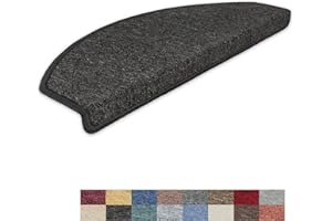 ‎KETTELSERVICE-METZKER Kettelservice-Metzker Stufenmatten Treppen-Teppich Rambo 15er SparSet 17 Farben (-Anthrazit-)