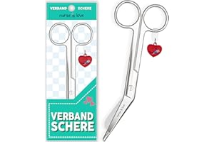 Nurse is Love Verbandsschere Pflege, Verbandschere Krankenschwester Schere aus Edelstahl scharf, abgerundete Spitze | für rettungsschere | Trauma schere mit bunt Designs | krankenschwester