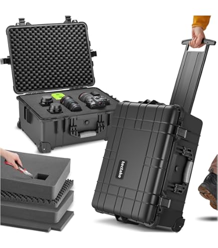 Max MAX505CAM IP67 Beoordeeld Waterdichte Duurzame Waterdichte Apparatuur Fotografie met Hard Carry Plastic Case/Gewatteerde Verdelers/Flight Case/ Gereedschapskist