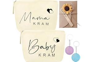 DOWNDRIFT 5 Stück Geschenk für Werdende Mutter Baby Geschenk Werdende Mama Geschenke für Mama zur Geburt Kosmetiktasche Bag für Werdende Mama Mutter Werdende Mama Geschenk Babyparty Geschenke für Mama