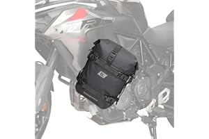 ‎ENJOHOS ENJOHOS Sturzbügeltasche Motorrad Stoßstangen Tasche Wasserdicht 6L Motorradrahmen Sturzbügel Tasche Hecktasche Motorrad Seitentasche Stangentasche Motorradtasche mit Schultergurt, Schwarz