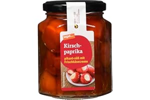 TEGUT… REINHEITSVERSPRECHEN tegut... Kirschpaprika mit Frischkäsecreme, 260g (Abtropfgewicht - 160g)