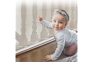 CUTIOLLY Filet de Protection Enfant,Filet de Sécurité pour Bébé,Filet Protection Balcon,Barriere Filet Securite Escalier,Filet Protection Anti-Chute pour Escaliers,Clôture D'escalier Filet Protection