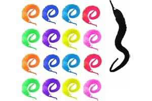 dancepandas Magic Twisty Worm 45 sztuk magicznych robaków, zabawka na urodziny, prezent na imprezę, karnawał, imprezę (9 kolorów)