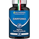 Griffonia Simplicifolia 1000 Mg | 5-HTP 150 Mg | Regolazione Umore, Sonno e Appetito | Disturbi dell'Attenzione | 90 Capsule 