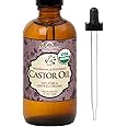 US Organic Castor Oil, USDA Certified Organic,Expeller Pressed, Hexane Free, 100% Pure & Natural moisturizing and emollient properties, For Skin, Hair Care, Eyelashes, DIY projects (4 oz (115 ml))