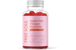 Apple Cider Vinegar Gummies with The Mother 1000mg | Enhanced with Vitamin B12 & Folic Acid | 60 Vegan ACV Capsules with Pome